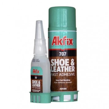 Клей 707 экспресс для ремонта кожи и обуви (клей 25 г+100 мл активатор) AKFIX