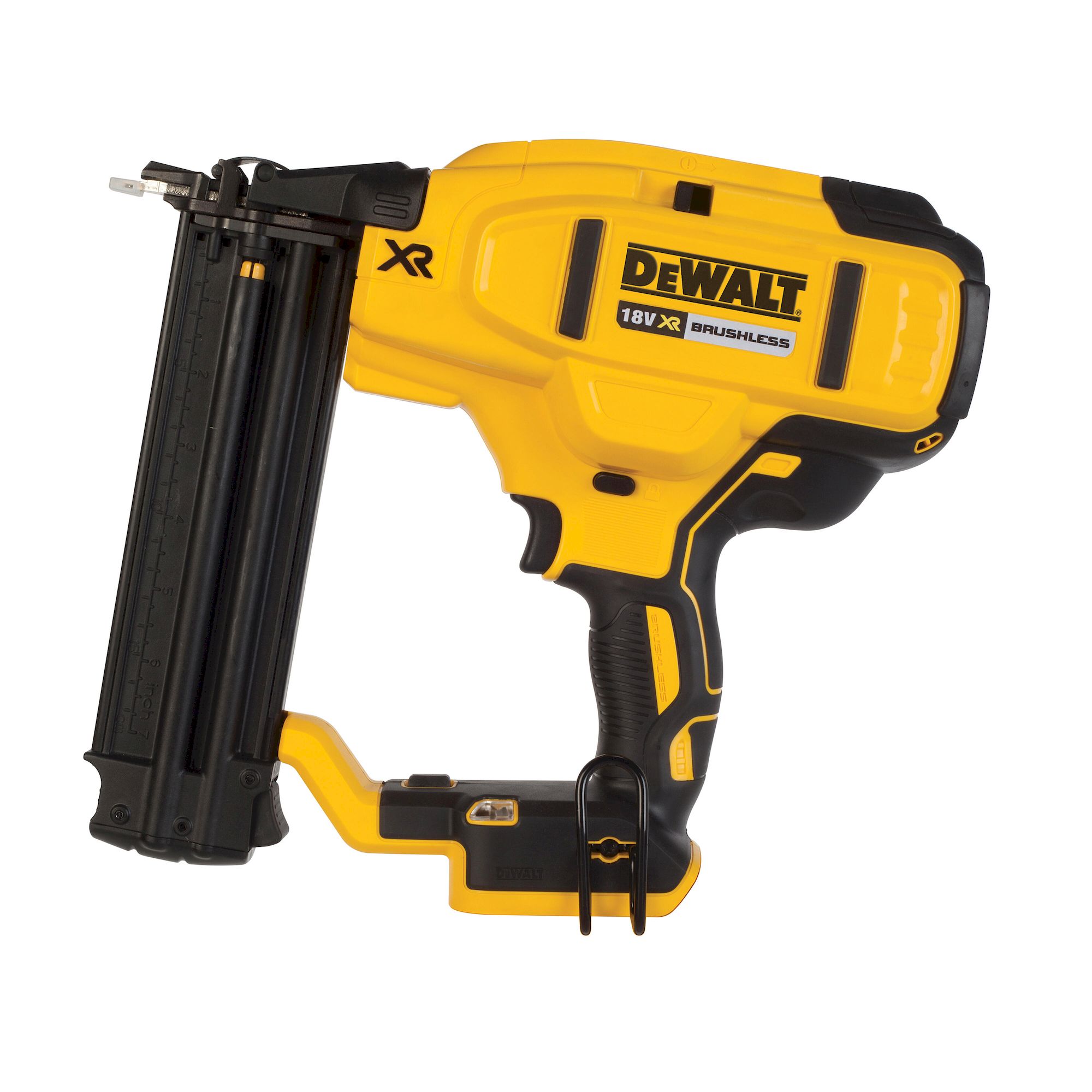 Dewalt brushless 18v. Бесщеточный шпилькозабиватель DEWALT 18 В XR dcn680n-XJ.