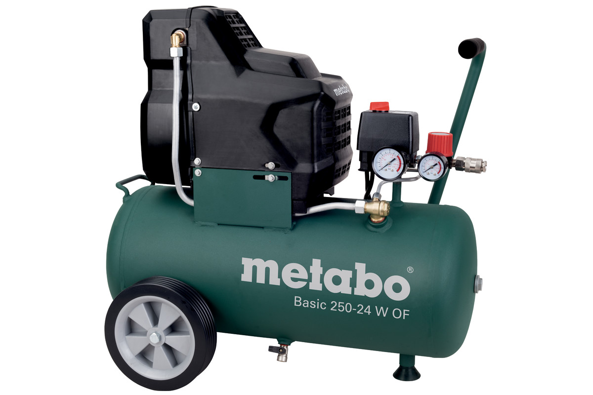 Купить Компрессор Basic 250-24 W OF безмасляный 1.5 кВт (601532000) METABO  - по цене 31 022 ₽ в Крыму с бесплатной доставкой по Симферополю в  интернет-магазине ALET.TOOLS - все для строительства и ремонта