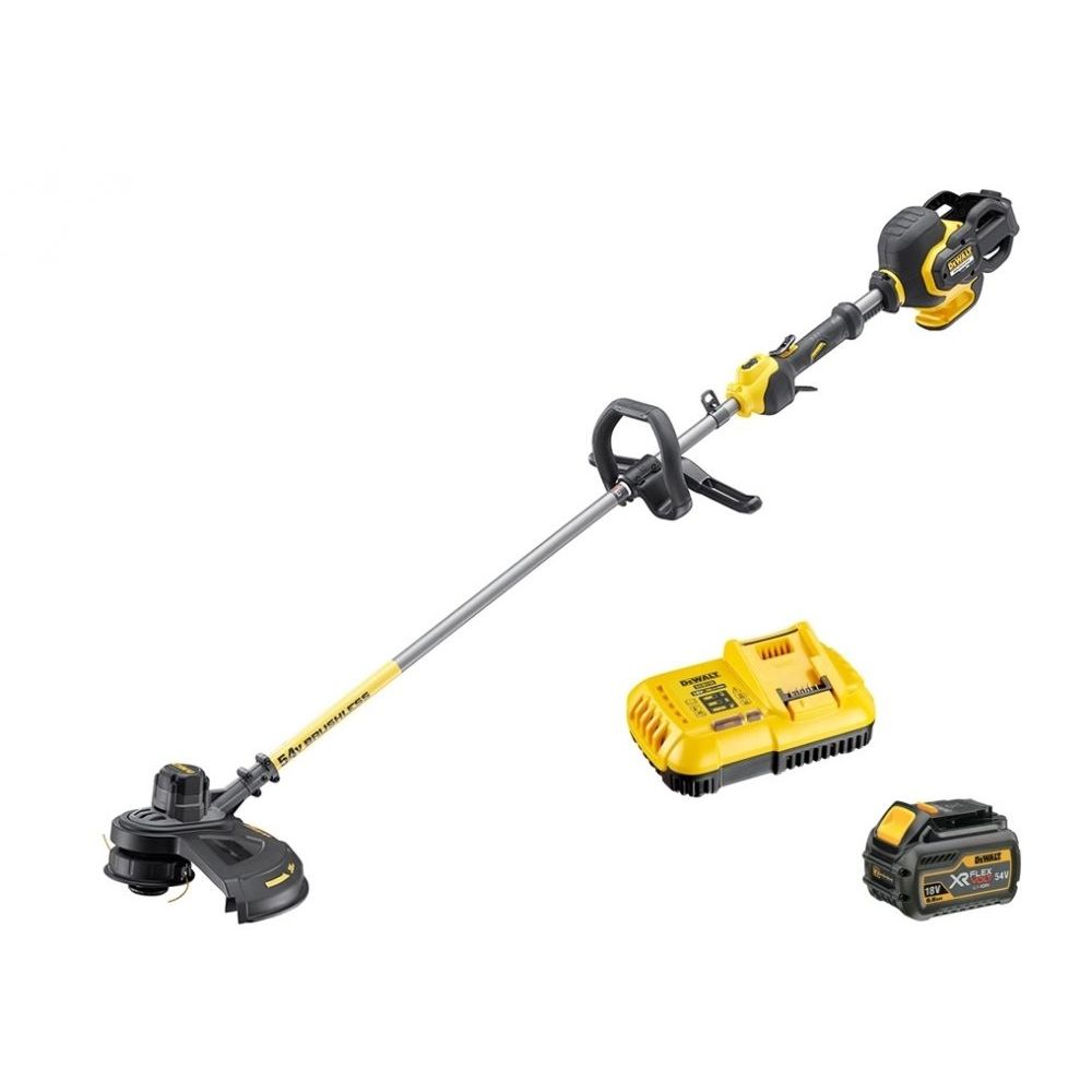 Купить Триммер аккумуляторный DCM571X1-QW 38 см, нож, 54В, бесщеточный  DEWALT - по цене 86 267 ₽ в Крыму с бесплатной доставкой по Симферополю в  интернет-магазине ALET.TOOLS - все для строительства и ремонта