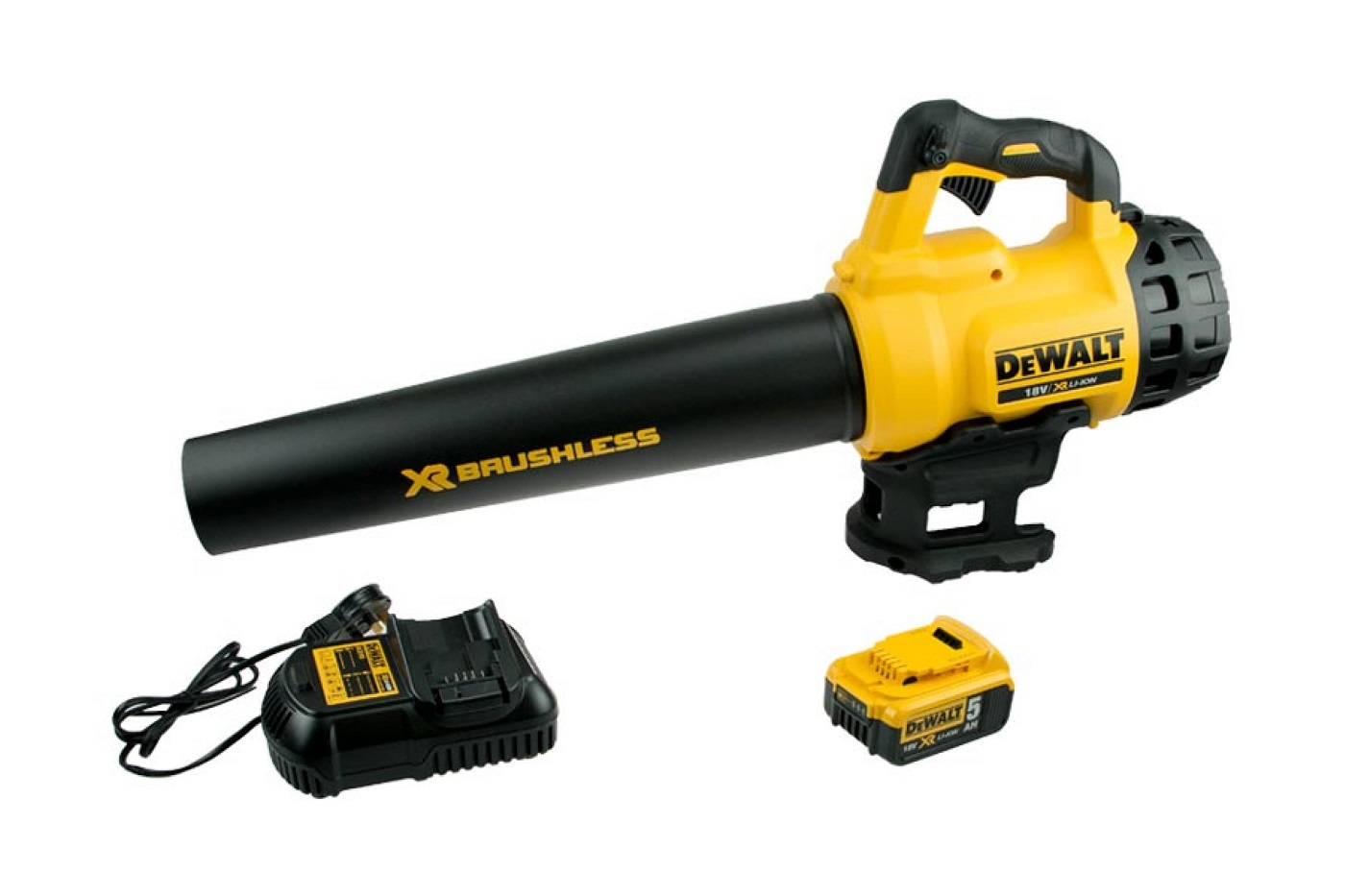 Купить Воздуходув DCM562P1-QW аккумуляторный BRUSHLESS 18 В x 5 А/ч DEWALT  - по цене 31 232 ₽ в Крыму с бесплатной доставкой по Симферополю в  интернет-магазине ALET.TOOLS - все для строительства и ремонта